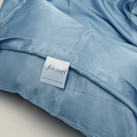 ปลอกหมอนหนุน SAIYASIRI รุ่น SIGNATURE ขนาด QUEEN SIZE 20X30  นิ้ว สี TIFFANY BLUE_2